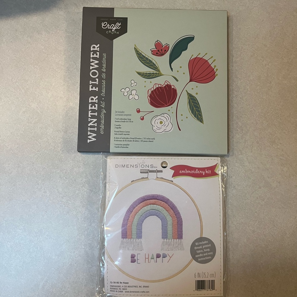 NIB Embroidery kit bundle